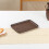 Plateau de rangement en plastique imitation bois empilable 4