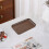 Plateau de rangement en plastique imitation bois empilable 5