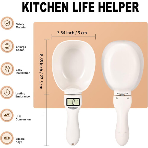 Cuillère doseuse numérique 800 g 0,1 g ABS 1