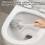 Porte-brosse de toilette mural en plastique avec système d'évacuation 7