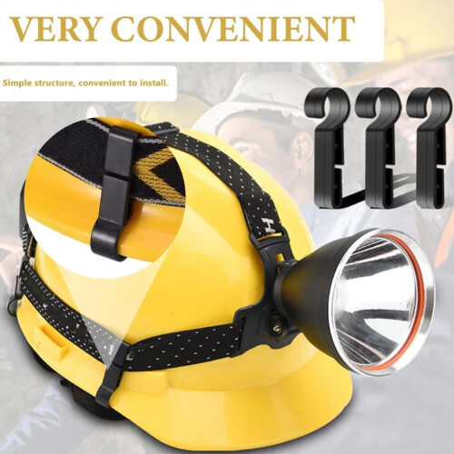 Hard Hat Headlamp Clip Hook for Narrow-Edged Helmets 2