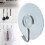 PVC Suction Cup Hook Clear Rustproof Metal 1 Pack 2