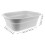 Large Beige Plastic Wash Basin Multi Functional Thickened Stable Design 5