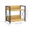 Kaffeestations-Organizer aus hellbraunem Holz und Eisen 2