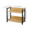 Kaffeestations-Organizer aus hellbraunem Holz und Eisen 5