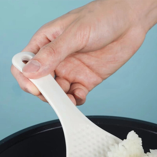 Antihaft-Reislöffel – PP, 19 cm, Weiß 1