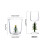 Christmas wine glasses tree design 2 pcs 3