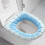 Gestrickter Toilettensitzbezug, Winterwarm 4