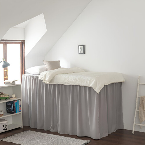 Mikrofaser-Rüschen-Bettrock, Twin XL, 81 cm Fallhöhe 2