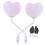 Motorbike Side View Mirrors Convex Adjustable2Pieces 3
