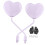 Motorbike Side View Mirrors Convex Adjustable2Pieces 4
