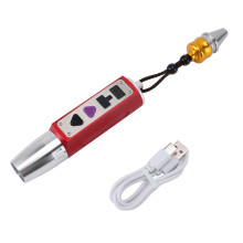 Professional Jade Appraisal Flashlight Super Bright LED USB Rechargeable Six Light Sources Double Headed Multipurpose Gemstone Detector Lamp Premium