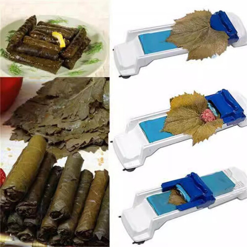 Grape Leaf Roller Machine DIY Stuffed Vegetable & Meat Rolling Tool Easy for Beginners 1