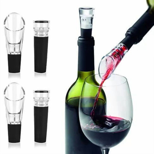 Ensemble verseur et bouchon à vin – 4 pièces 1