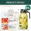 2er-Pack Glas-Einmachglas-Krug, 1,9 Liter, Weithalsverschluss, luftdicht 2