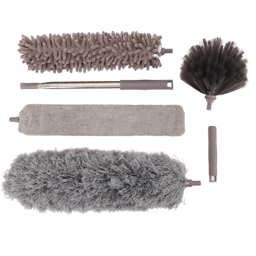 6 Stück Teleskop-Mikrofaserduster-Set 38-200cm 2