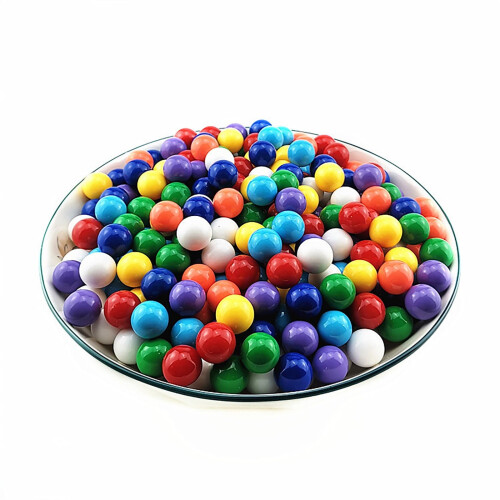 Mega Game Replacement 14mm Solid Glass 60 Pieces Chinese Crafting (Multi) Marbles Game,Aggravation Game,Traditional Marbles Games 1