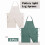 2 Pack Pottery Aprons – Split-Leg, Adjustable, 3-Pocket 2