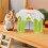 Green Semi-Enclosed Pet Bed for Small Animals, Washable 4
