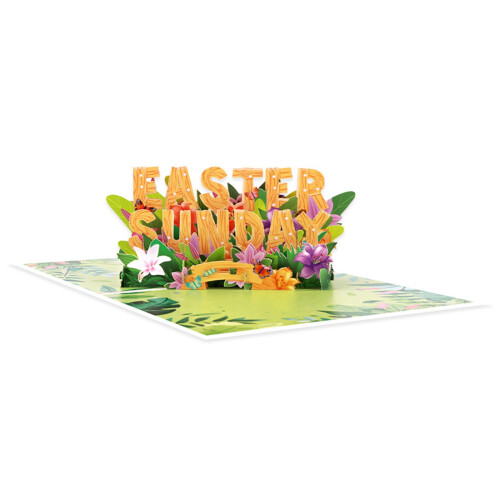3D-Pop-Up-Osterkarte – Blanko, umweltfreundlich, 1 1
