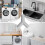 Y-type vanndeler for vaskemaskin og oppvaskmaskin 4