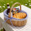 Wicker Basket with Handle – Handwoven Storage Basket 5