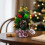 Red and Black Checkered Mini Christmas Tree 20cm 3