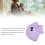 Wrap riscaldato per collo e spalle 30 cm viola 45-65C 8