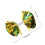 2Pcs Reusable Glitter Cheer Pom Poms Plastic Material Performance Decor for Parties 2