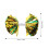 2Pcs Reusable Glitter Cheer Pom Poms Plastic Material Performance Decor for Parties 4