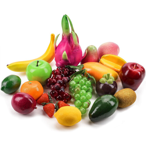 20-delige set kunstfruit met 20 druiventrossen 1