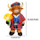 Scottish Cow Bouquet LED Night Light – Resin Table Lamp, 4