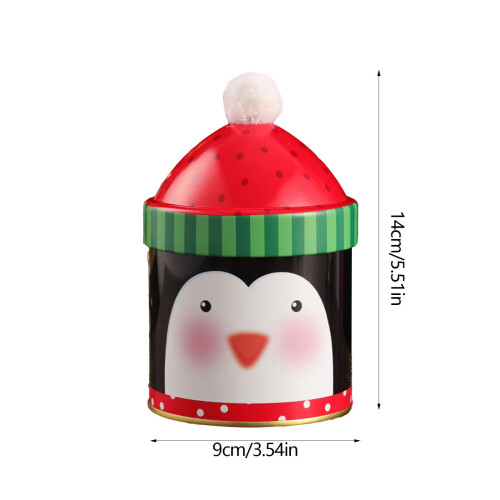 Christmas storage box snowman candy tin 1 piece 2