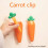 Carrot-Shaped Dual-Head Cleaning Clip – ABS Bathroom Tool 2