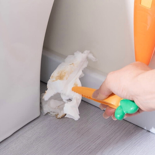 Carrot-Shaped Dual-Head Cleaning Clip – ABS Bathroom Tool 2