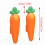 Carrot-Shaped Dual-Head Cleaning Clip – ABS Bathroom Tool 5