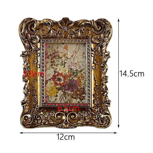 Quadro de parede em madeira com pássaro – Estilo vintage, 16,5 x 11,2 cm 2