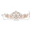 Rose Gold Rhinestone Bridal Tiara 2