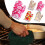 Oven glove polyester floral print thickened 1 pair 4