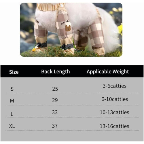 Botas impermeáveis para cães com suspensórios e solado antiderrapante. 1