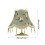 Abat-jour en tissu vert pour ampoules E27, petit format 2