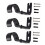 Adjustable Iron Curtain Rod Brackets (3pcs) Black 2