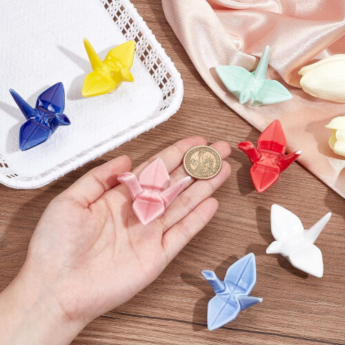 Σετ βάσεων για ξυλάκια Origami Crane – Κεραμικό, 7 χρώματα 2