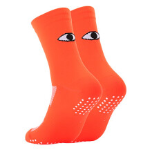 Cycling Socks Men & Women Outdoor Sports Running Basketball Bike Footwear for Road Bike MTB Riding Socks, Orange, L