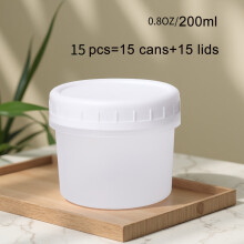Boîtes de conservation réutilisables de 200 ml avec couvercles, lot multiple, pour la cuisine, les en-cas et le réfrigérateur.