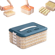 Boîte à raviolis pour congélateur, Boîtes à raviolis, Boîte à raviolis empilable 3/4 étages avec couvercle, Pour la cuisine et le