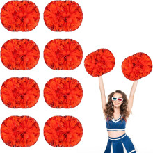 8 PCS Metallic Cheerleading Pom Pom for Team Spirit Sports Dance Cheering Kids Adults