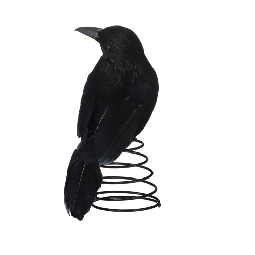 Sort Krage Trætop Halloween Julepynt Metal Base 1 stk. 1