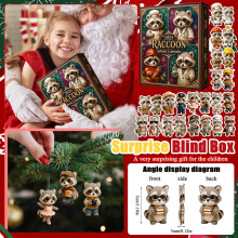 Calendrier de l'Avent de Noël à collectionner, calendrier surprise de 24 pièces avec décorations, décoration festive pour la maison