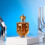 Hanukkah2025 Μπουκάλι ουίσκι Dreidel, καράφα από γυαλί υψηλής περιεκτικότητας σε 5